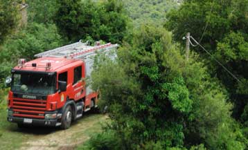 Πυρκαγιά στην περιοχή της Καλλονής Λέσβου