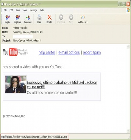 Προσοχή στα Spam για τον Μ.Τζάκσον