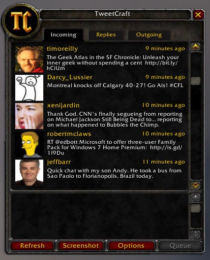 Tweetcraft: Τιτιβίσματα από το WoW