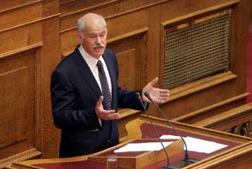 Εκλογές για την ανάταξη της οικονομίας ζητά ο Γ.Παπανδρέου