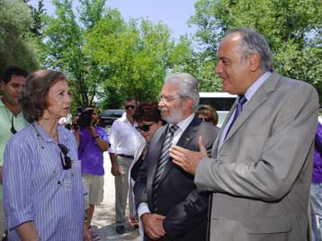 Την αρχαία Ολυμπία επισκέφθηκε η βασίλισσα Σοφία της Ισπανίας