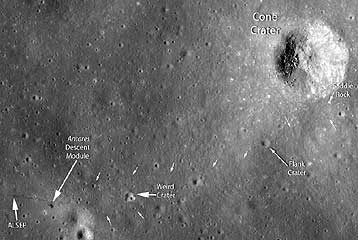 Πατημασιές αστροναυτών διακρίνονται στη Σελήνη 38 χρόνια μετά