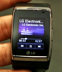 LG ρολόι Mp3 και κινητό 3G μαζί