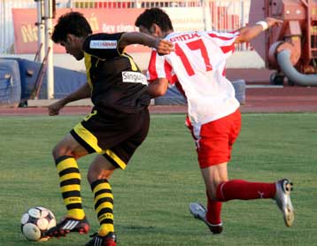 Επεισόδια και ήττα στο φιλικό του Αρη στον Βόλο