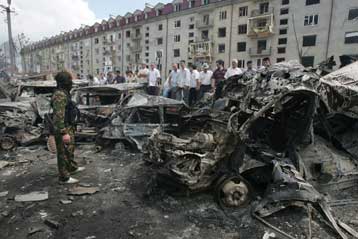 Επίθεση αυτοκτονίας σε σημείο αστυνομικού ελέγχου στην Ινγκουσετία