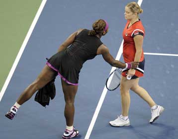 Η Κλάιστερς άφησε εκτός τελικού U.S. Open τη Σ.Γούιλιαμς μετά από επεισοδιακό αγώνα