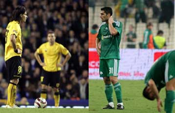 Ευρω-καρπαζιές με τριάρο-τεσσάρες από Γαλατά και Έβερτον σε ΠΑΟ και ΑΕΚ αντίστοιχα