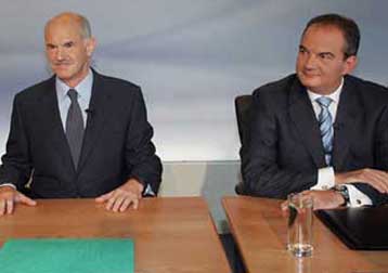 Συμφωνία για την τηλεοπτική αναμέτρηση Καραμανλή-Παπανδρέου