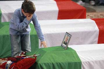 Η Ιταλία είπε αντίο στους στρατιώτες που έχασε στο μέτωπο του Αφγανιστάν