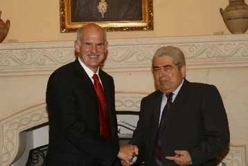 Συνάντηση Γ.Παπανδρέου-Δ.Χριστόφια πριν το τέλος του μήνα