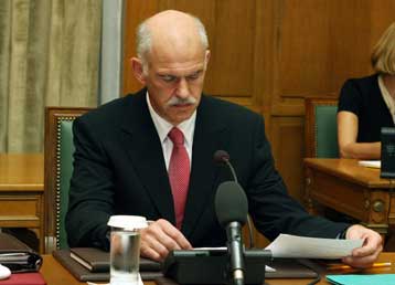 Η οικονομία επί τάπητος στις πρώτες επαφές του Γ.Παπανδρέου