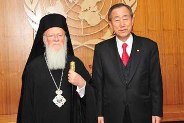 Με τον ΓΓ του ΟΗΕ συναντήθηκε ο Οικουμενικός Πατριάρχης