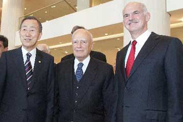 Η εμπορία ανθρώπων σε πρώτο πλάνο στην ομιλία του ΓΓ του ΟΗΕ στο Μέγαρο Μουσικής