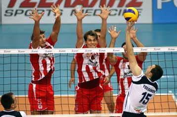 Περίπατος του Ολυμπιακού επί της ΕΑ Πατρών με 3-0 στην Α1 ανδρών βόλεϊ