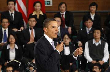 Μήνυμα στην Κίνα για αναγνώριση των ανθρώπινων δικαιωμάτων απηύθυνε ο Ομπάμα