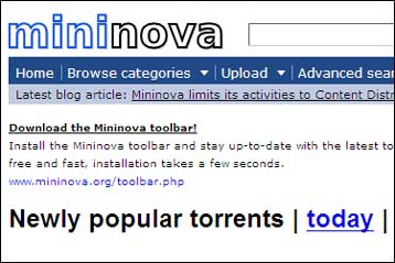 Τέρμα το κατέβασμα πειρατικών αρχείων από το Mininova