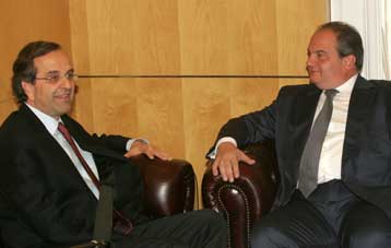 Ανέλαβε καθήκοντα στη Ρηγίλλης ο Αντώνης Σαμαράς