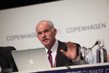 «Φόρο άνθρακα» και «πράσινο ομόλογο» προτείνει ο Γ.Παπανδρέου στην Κοπεγχάγη