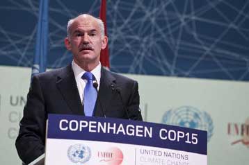 Η συμφωνία για το κλίμα αποτελεί παγκόσμια πρόκληση, τονίζει ο Γ.Παπανδρέου