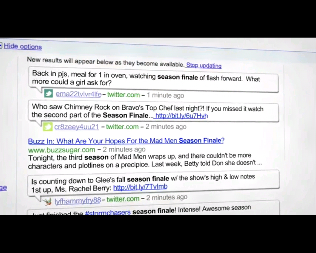 «Συμβαίνει τώρα» από το Google