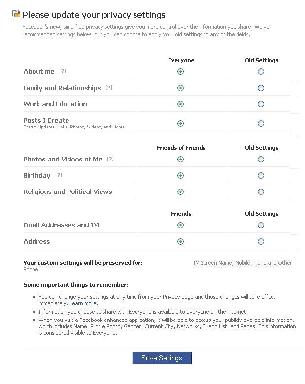 Facebook: Πόσα θέλετε να Ξέρουν Όλοι για Εσάς;
