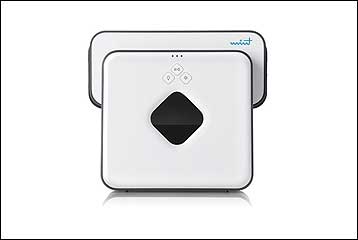 Μίνι οικιακό ρομπότ σφουγγαρίζει και γυαλίζει πατώματα