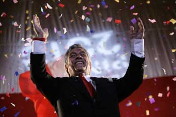 Ο πολυεκατομμυριούχος Πινιέρα εξελέγη νέος πρόεδρος της Χιλής