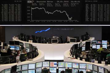 Χαμηλότερα τα ευρωπαϊκά χρηματιστήρια και η Γουόλ Στριτ την Πέμπτη