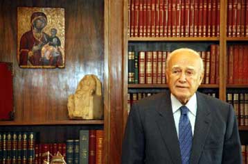 Σαμαράς, Δήμας, Προβόπουλος και Τσίπρας, στο Προεδρικό Μέγαρο