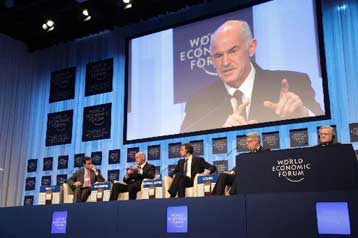 Επαφές Παπανδρέου στο Νταβός στο περιθώριο της επίσημης παρέμβασής του