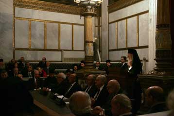 Συγχαρητήρια Βαρθολομαίου προς Παπούλια από το βήμα της Ακαδημίας Αθηνών