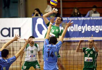 «Περίπατος» του Παναθηναϊκού με νίκη 3-0 σετ επί της Λαμίας στην 21η αγωνιστική