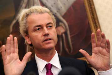 Εκτός κυβερνητικού νυμφώνος φαίνεται να μένει ο ακροδεξιός Βίλντερς στην Ολλανδία