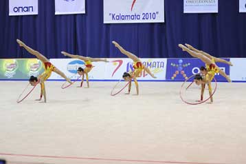 Αψογο πρόγραμμα η εθνική ανσάμπλ στο Παγκόσμιο Κύπελλο ρυθμικής στην Καλαμάτα