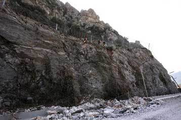 Έκλεισε τμήμα της εθνικής οδού Τρίπολης – Αρχαίας Ολυμπίας λόγω κατολισθήσων