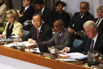 Διεθνής διάσκεψη δωρητών για την ανοικοδόμηση της Αϊτής στην έδρα του ΟΗΕ