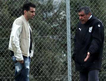 Παρουσία Σάντος και Ζαγοράκη η προπόνηση του ΠΑΟΚ