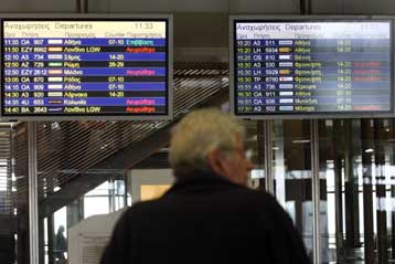 Ακυρώσεις πτήσεων και για την Τρίτη, με πούλμαν επιστρέφουν οι μαθητές