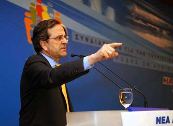 Στόχος μας να βγούμε από τον έλεγχο του ΔΝΤ μια ώρα αρχύτερα, λέει ο Αντ.Σαμαράς