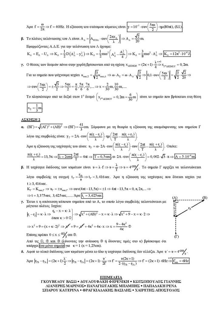 Γ Λυκείου – 24/01/2005 – Φυσική Θετικής & Τεχνολογικής Κατεύθυνσης
