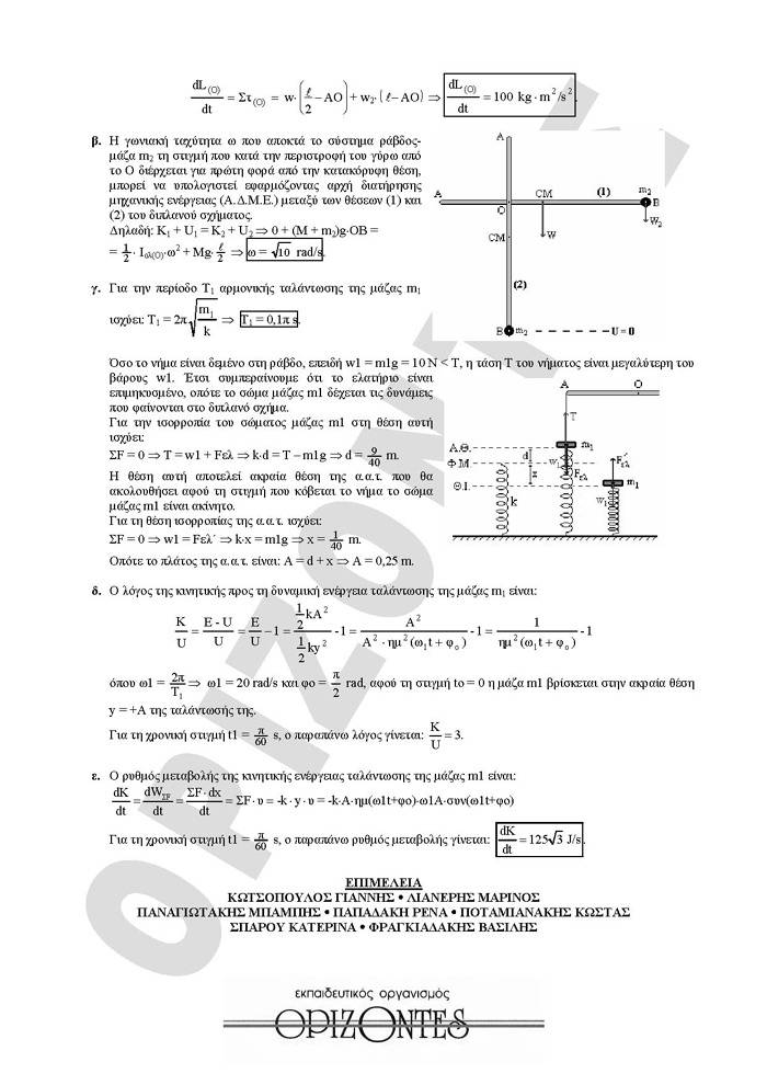 Γ Λυκείου -19/02/2008 – Φυσική Θετικής και Τεχνολογικής Κατεύθυνσης