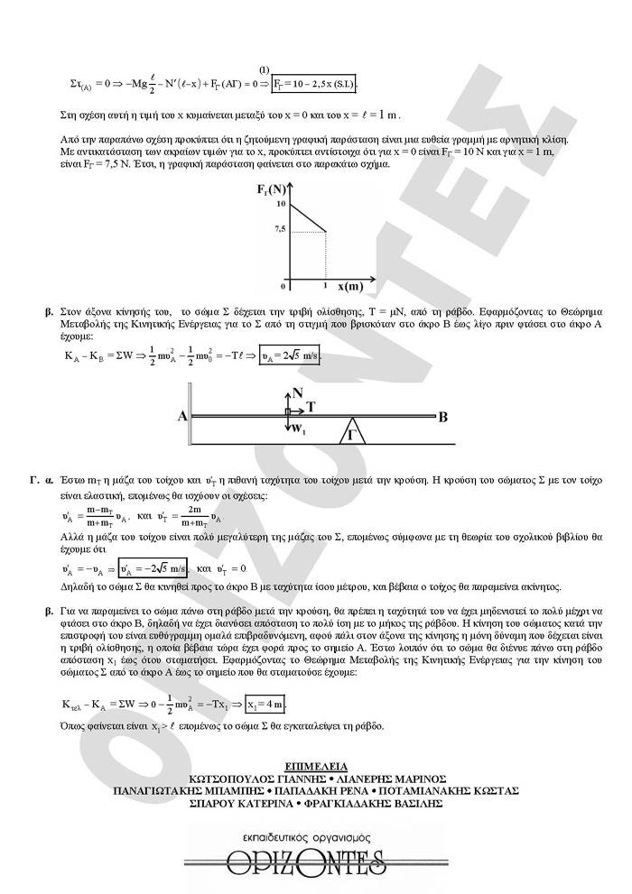 Γ Λυκείου – 01/04/2008 – Φυσική Θετικής & Τεχνολογικής Κατεύθυνσης