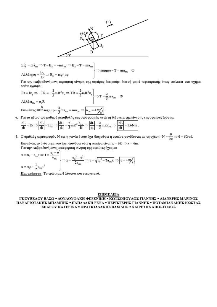 Γ Λυκείου – 03/06/04 – Φυσική Θετικής & Τεχνολογικής Κατεύθυνσης