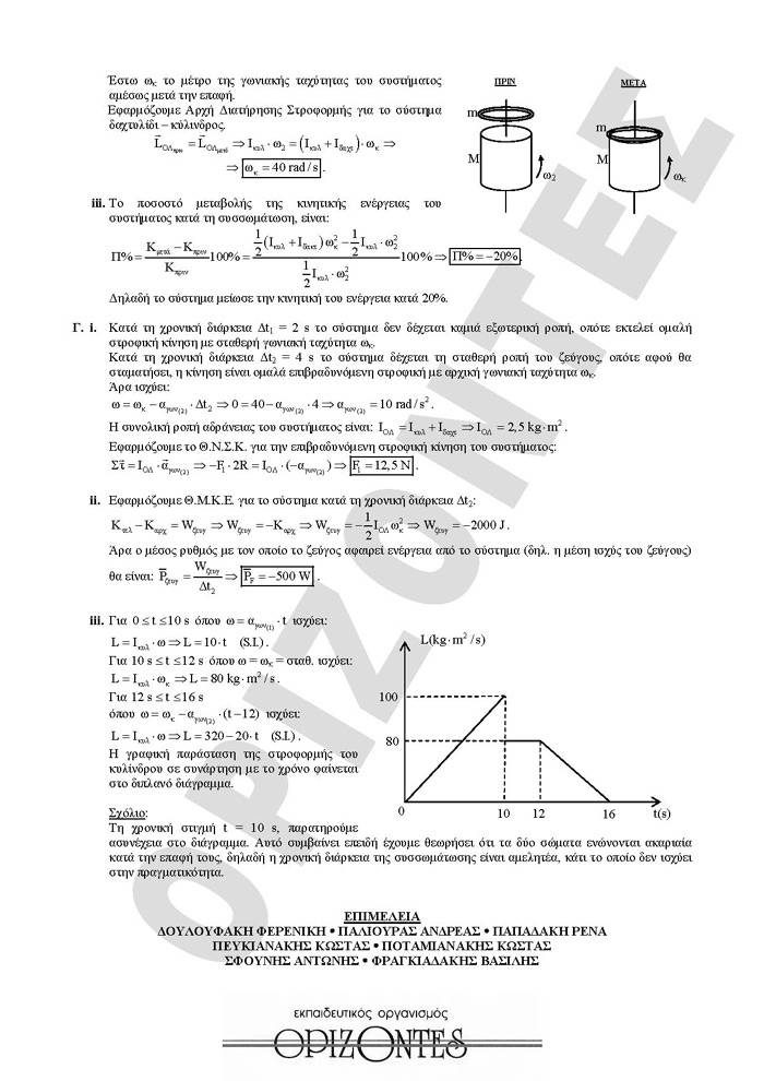 Γ Λυκείου- 04/05/2009 – Φυσική Θετικής & Τεχνολογικής Κατεύθυνσης
