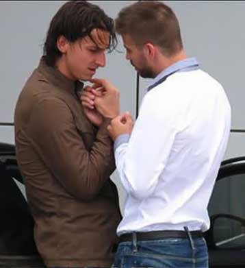 Τρυφερό στιγμιότυπο μεταξύ Ιμπραΐμοβιτς και Πικέ