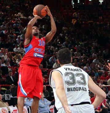 Τρίτη η ΤΣΣΚΑ, 90-88 επί της Παρτιζάν στην παράταση