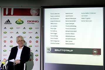 Η προεπιλογή της Δανίας για το Μουντιάλ 2010