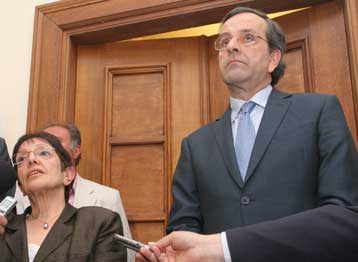 «Χρήσιμη» κατά τον Αντώνη Σαμαρά η συνάντησή του με την Αλέκα Παπαρήγα