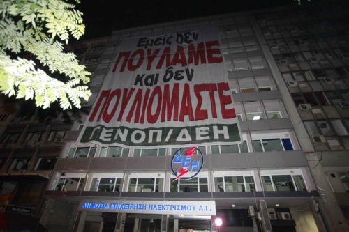 Κατάληψη στα γραφεία της ΔΕΗ από τη ΓΕΝΟΠ