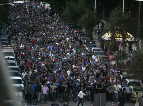 Κλειστό το κέντρο λόγω συγκέντρωσης διαμαρτυρίας οπαδών του Ηρακλή